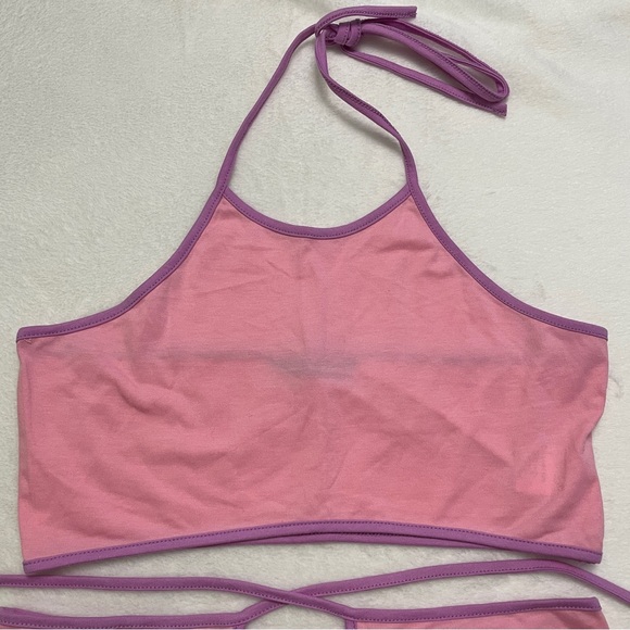 Shein tie up skirt and halter top set - Picture 4 of 5